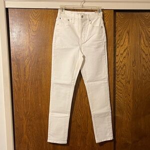 Madewell Women's Straight Leg Jeans - off white,NWT,sz.23